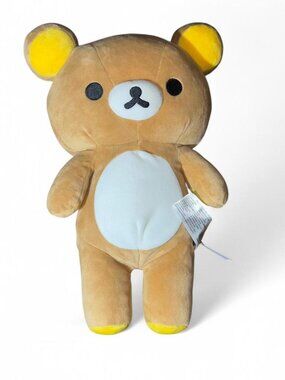 San x 15" Rilakkuma Plush toy bear kawaii japan brown cute